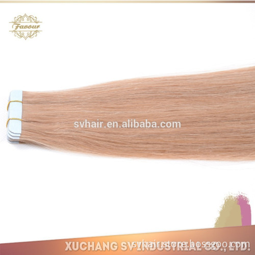 hot new products for 2015 Hot hair factory price best selling veriour texture and color double sided tape hair extensions